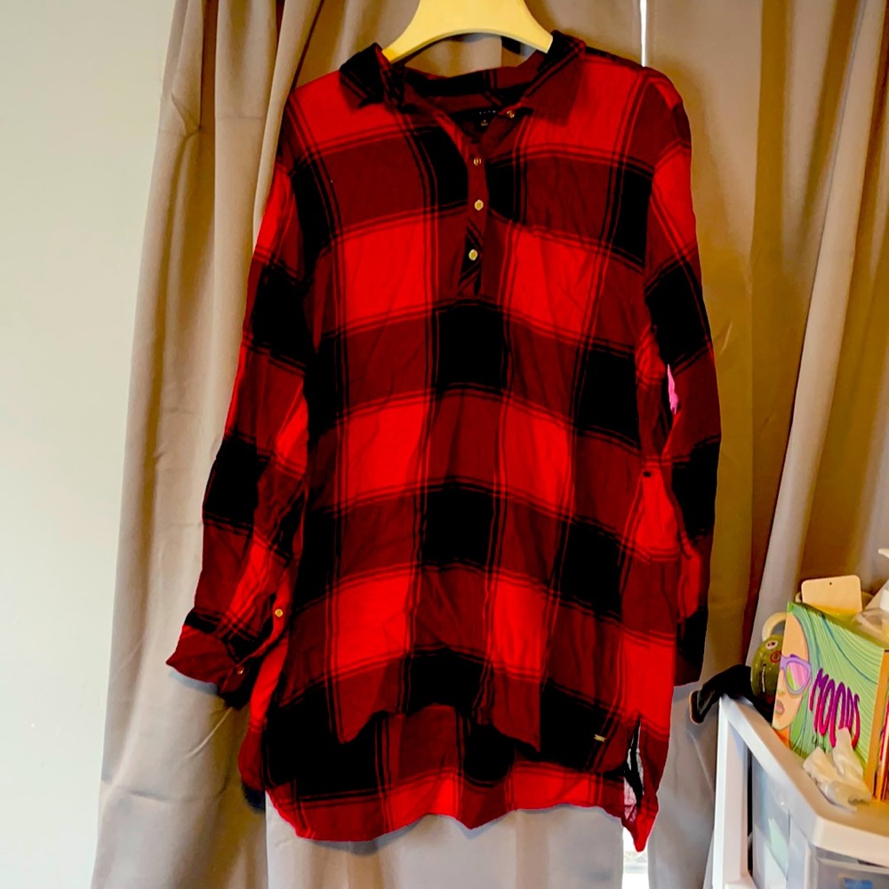 Tommy hilfiger vintage plaid shirt dress